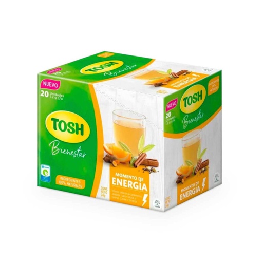 [053632] Aromatica Tosh Momento Energía 20 Unidades 24Gr