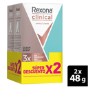 Desodorante Rexona Clinical Clean Scent 2 Unidades Precio Especial