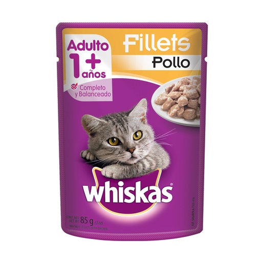 [053739] Fillets Pollo Whiskas Adulto  85Gr