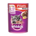 Fillets Res Whiskas Gatitos  85Gr