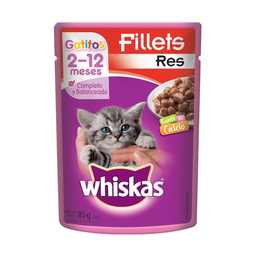 [053742] Fillets Res Whiskas Gatitos  85Gr