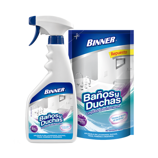 [053786] Limpiador Baños Duchas Binner + Repuesto 500Ml