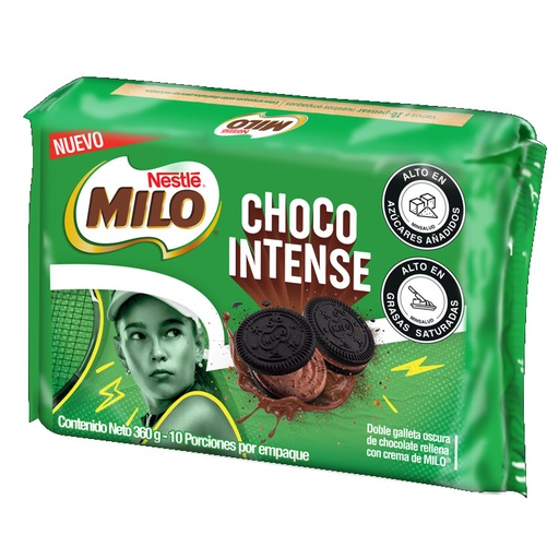 [053830] Galleta Milo Choco Intense 10 Unidades 360Gr