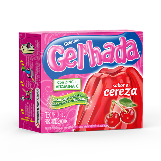 [053862] Gelatina Gel'Hada Cereza 35Gr