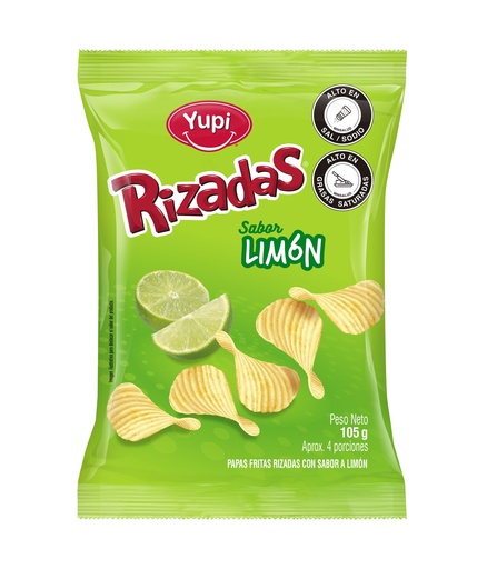[054012] Papas Rizadas Limón Yupi 105Gr