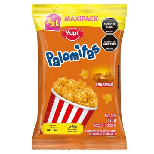 [054013] Palomitas Yupi Caramelo Maxipack 170Gr