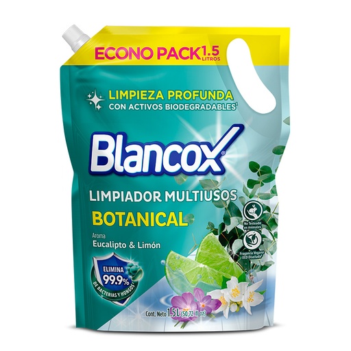 [054030] Limpiador Líquido Multiusos Blancox Botanical 1500Ml