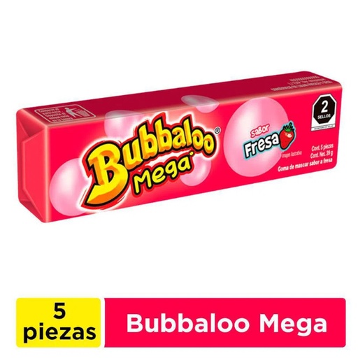 [054048] Bubbaloo Mega Fresa 39Gr