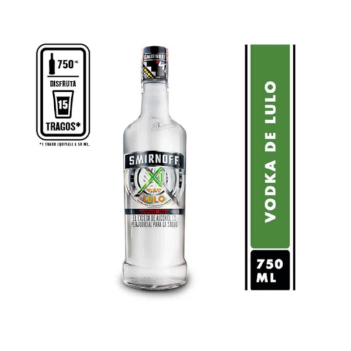 [054077] Smirnoff Licor Vodka Lulo Botella 750Ml