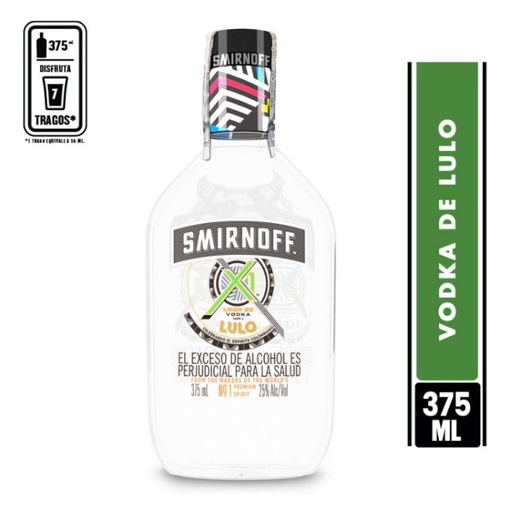 [054078] Smirnoff Licor Vodka Lulo Botella 375Ml