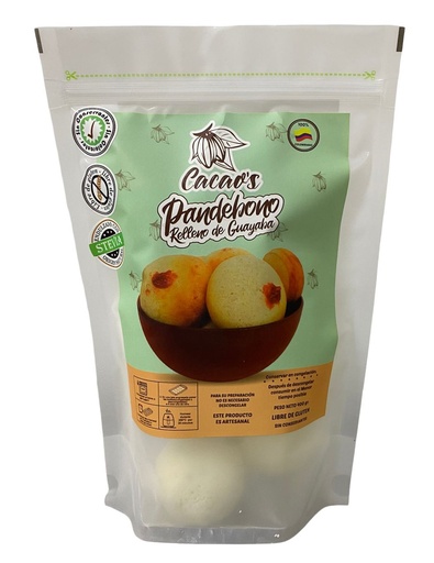 [054085] Pandebono Cacaos Relleno De Guayaba 400Gr 8 Unidades