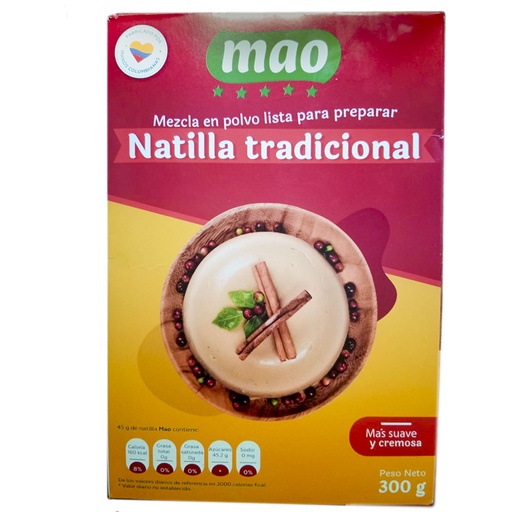 [054129] Mezcla Natilla Tradicional Mao 300Gr