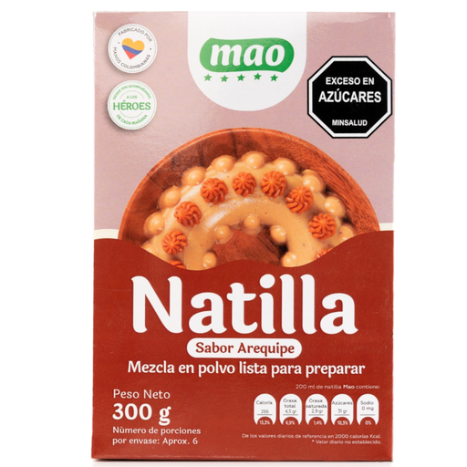 [054130] Mezcla Natilla Arequipe Mao 300Gr