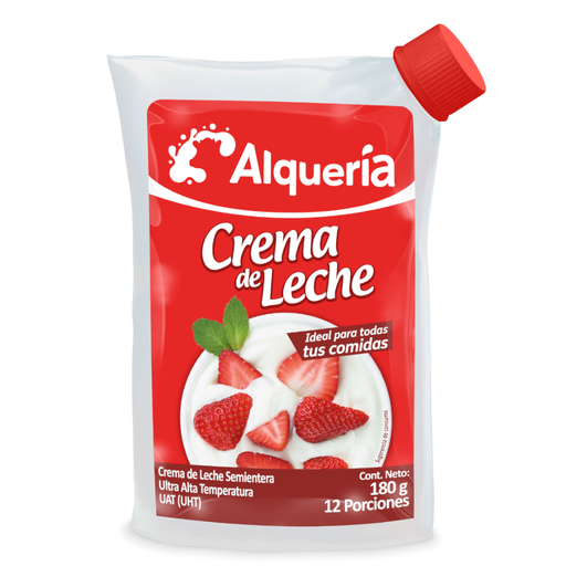 [054150] Crema De Leche Alqueria Doypack 180Gr