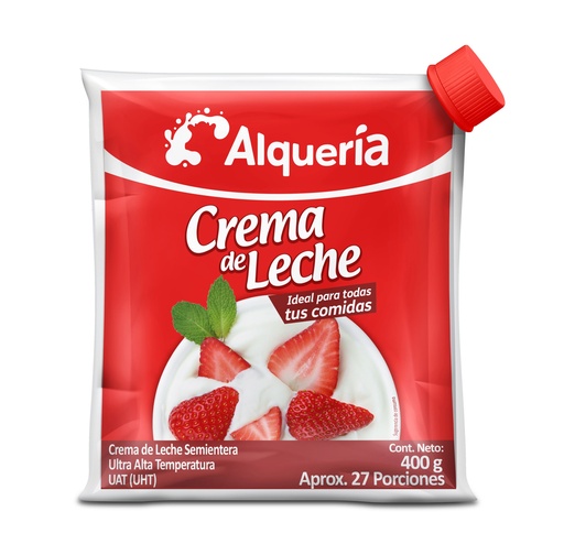 [054151] Crema De Leche Alqueria Doypack 400Gr