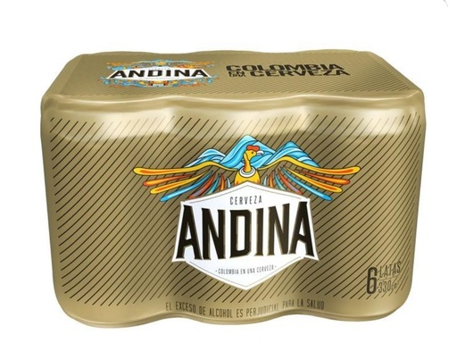 [054246] Cerveza Andina Lata 6 Unidades 330Ml