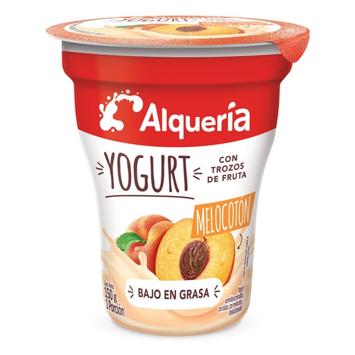 [054254] Yogurt Alqueria  Vaso Melocotón 150Gr