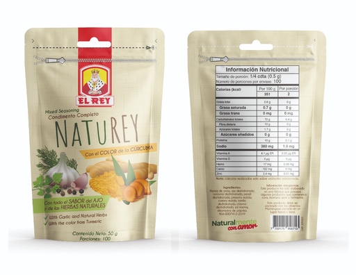 [054272] Condimento Completo Naturey Bolsa 50Gr