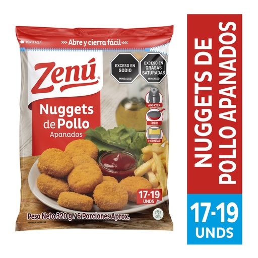 [054284] Nuggets Pollo Apanado Zenu  320Gr