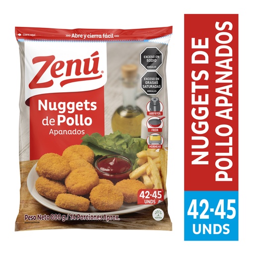 [054286] Nuggets Pollo Apanado Zenú  800Gr