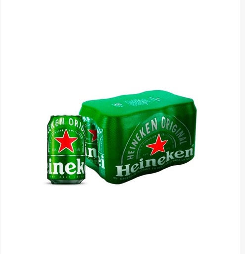 [054329] Cerveza Heineken Lata 6 Unidades 330Cc