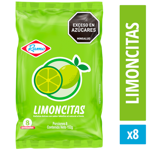 [054381] Galletas Limoncitas Ramo 8 Unidades 152Gr