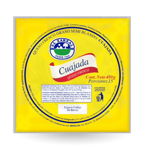 [054384] Cuajada El Zarzal 450Gr