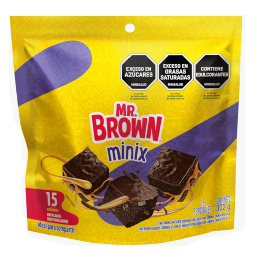 [054396] Brownie Bimbo Minix 15 Unidades