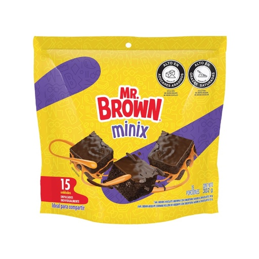 [054396] Brownie Bimbo Minix 15 Unidades