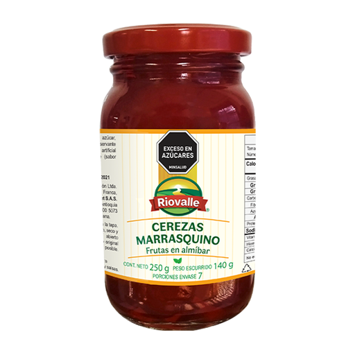 [013119] Cerezas Marrasquino Riovalle Frasco 250Gr