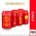 Cerveza Budweiser Lata 355Ml 6 Unidades