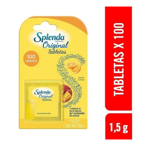 [000138] Endulzante Splenda 100 Tabletas 1,5Gr