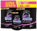 Detergente Líquido Woolite Black Doypack 1800Ml  2 Und  + 1 Und 900Ml