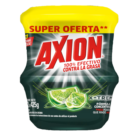 [054448] Lavaplatos Axión X-Treme Crema 2 Unidades 900Gr