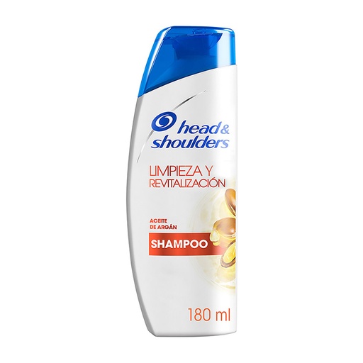 [054469] Shampoo H&S Limpieza Y Revitalización Aceite De Argán 180Ml