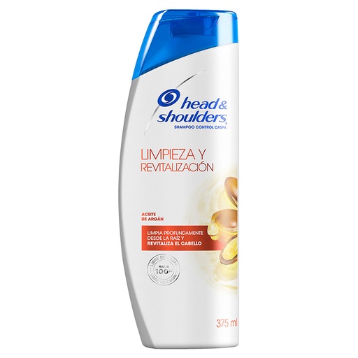 [054468] Shampoo H&S Limpieza Y Revitalización Aceite De Argán 375Ml