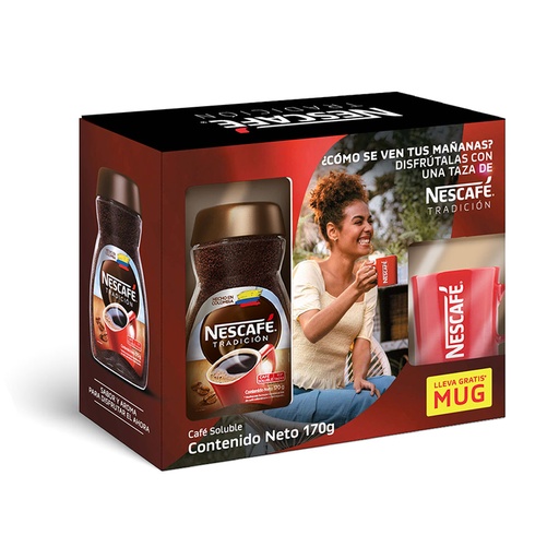 [008285] Nescafé Tradición 170Gr Gratis Mug