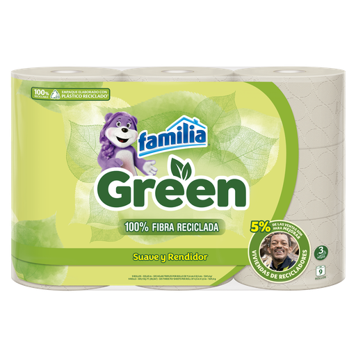 [052098] Papel Higiénico Familia Green 9 Unidades