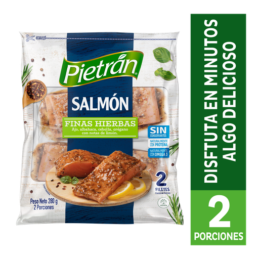 [054496] Salmón Finas Hierbas Pietrán 2 Filetes 280Gr