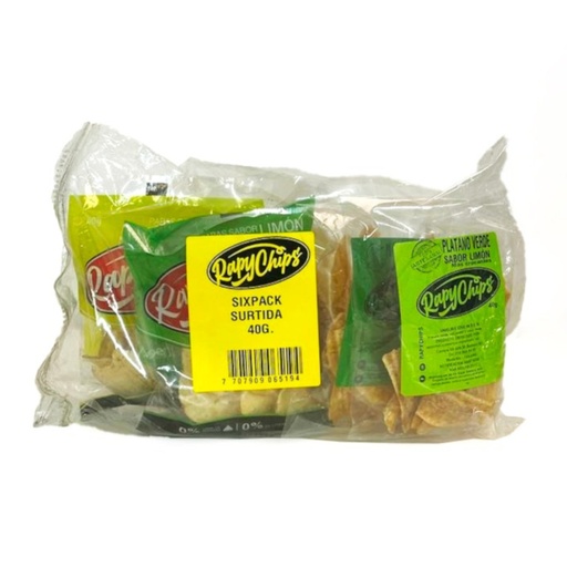 [054516] Lonchera Surtida Rapychips 6 Unidades 240Gr
