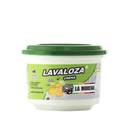 [054540] Lava Loza En Crema La Morena Limón 1000Gr