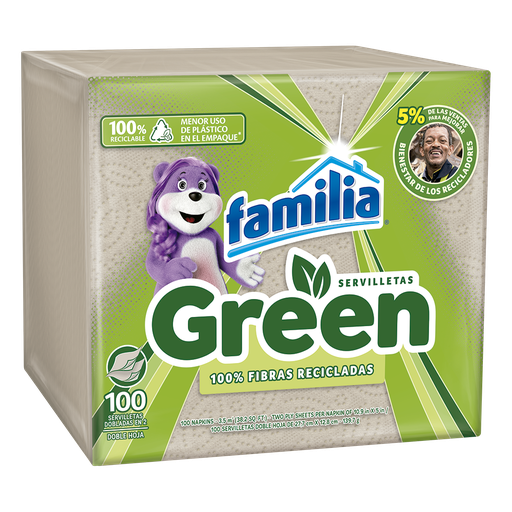 [054561] Servilleta Familia Green 100 Unidades