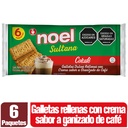 Galletas Sultana Rellena Con Crema Sabor A Granizado De Café 6 Unidades 150Gr