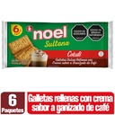 Galletas Sultana Rellena Con Crema Sabor A Granizado De Café 6 Unidades 150Gr