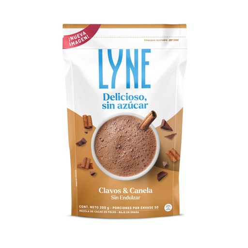 [054713] Chocolate Lyne Clavos Y Canela Sin Endulzar Bolsa 200Gr