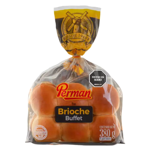 [054650] Pan Brioche Buffet Perman 380Gr
