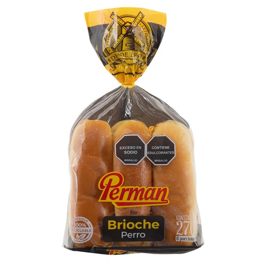 [054651] Pan Perro Brioche Perman 6 Unidades 270Gr