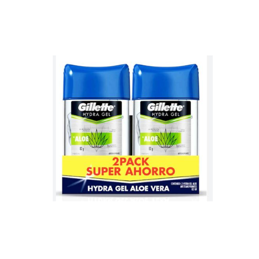 [054665] Desodorante Gillette Hidra Gel Aloe 82Gr 2 Unidades Super Ahorro