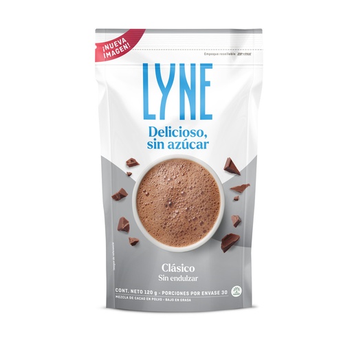 [054698] Chocolate Lyne Clásico Sin Endulzar Bolsa 120Gr