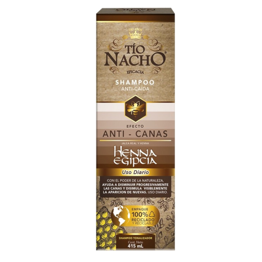 [054694] Shampoo Tio Nacho Anti Canas Henna Egipsia 415Ml